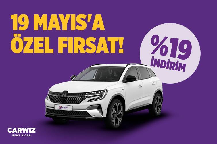 Yol arkadaşınız Carwiz, 19 Mayıs coşkusuyla geldi!